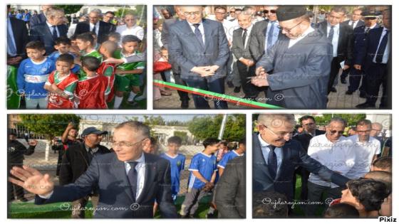 شاهدوا الوالي خطيب الهبيل يحيي احياء شعبية بوجدة بمشاريع المبادرة الوطنية