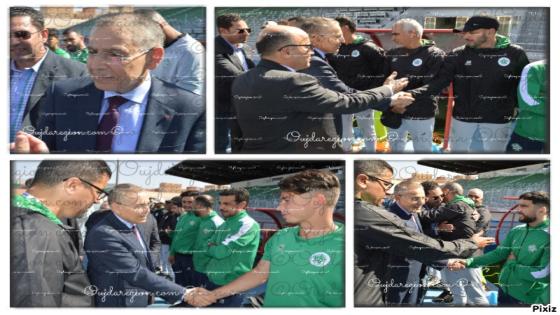 شوفوا الوالي خطيب الهبيل وبوعرورو مشاو عند المولودية الوجدية لتشجيعهم وتحفيزهم