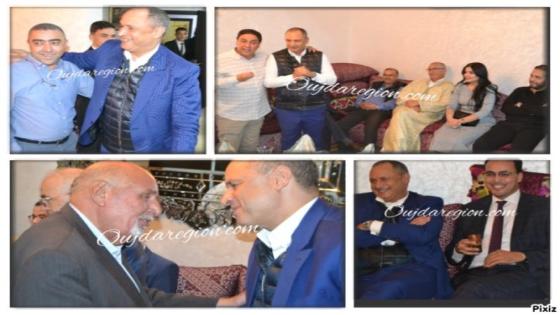 شاهد بوجدة..الوزير مزور ينصت لرجال الاعمال وفاعلين اقتصاديين بمنزل مروان لحلو