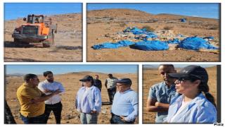 صورة وصور..ازالة مزبلة النعيمة بعد سنين وهي نقطة سوداء