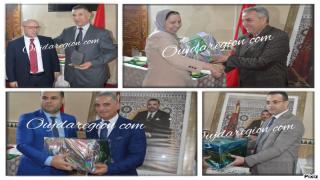 وجدة..اسرة العدالة تكرم الهرم القضائي بوزيان ورجال قضاء غادروا المحكمة الادارية