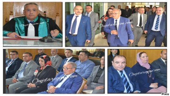 شاهد بوجدة..اجواء تنصيب الاستاذ الزحيش قاضيا بالمحكمة التجارية