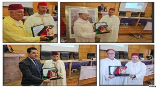 شاهدوا بوجدة العلامة بنحمزة والكاتب العام للمجلس العلمي الأعلى وبوعرورو رئيس الجهة يكرمون خطباء الجمعة