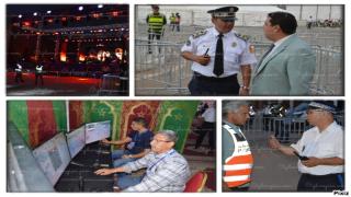 شاهدوا ترتيبات أمنية مشددة وكميرات المراقبة بمهرجان الراي وحضور شخصي لوالي الامن والجماهير حلت بالمنصة قبل الغروب