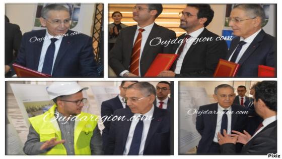 شاهد..الوالي الخطيب الهبيل يترأس توقيع اتفاقية دعم شركة كبرى للسيارات ويتفقد تقدم الاشغال بتكنوبول وجدة
