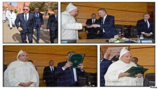 شاهدوا لقجع ينصب اوعبو عاملا على فجيج رفقة الوالي خطيب الهبيل وممثل وزير الداخلية ورئيس الجهة