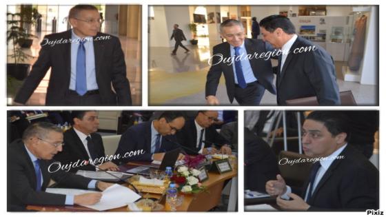 صوت وصور..حجيرة يحل بجهة الشرق ويتراس رفقة الوالي الخطيب لهبيل لقاء موسع لتطوير التجارة الخارجية