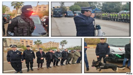 شاهدوا البوليس ديال وجدة ليلة رأس السنة تشديد المراقبة وحملة واسعة في تأهب لمواجهة الجريمة