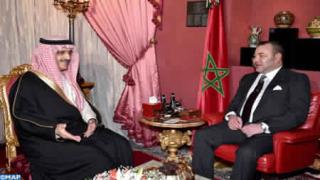 جلالة الملك يستقبل صاحب السمو الملكي الأمير خالد بن بندر بن عبد العزيز الذي نقل لجلالته رسالة شفوية من خادم الحرمين الشريفين