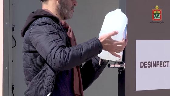 زمن كورونا…مدينة وجدة تصنع ”V-HUNTER” بوابة أتوماتيكية للتعقيم ضد الغيروس